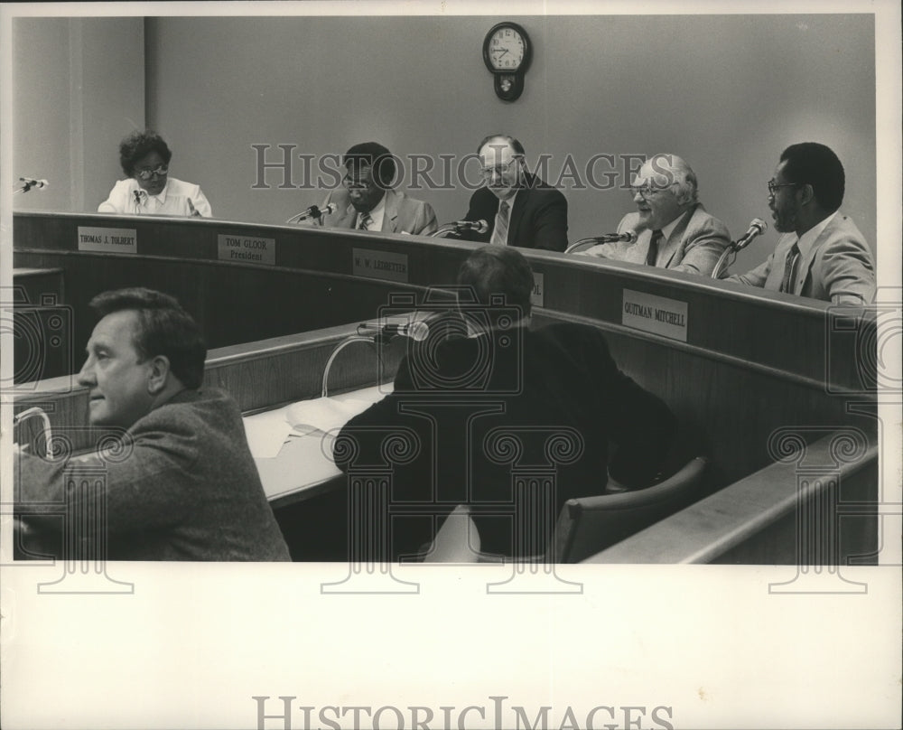 1987, Mayor Ed Porter &amp; Bessemer City Council, Alabama - abna19238 - Historic Images