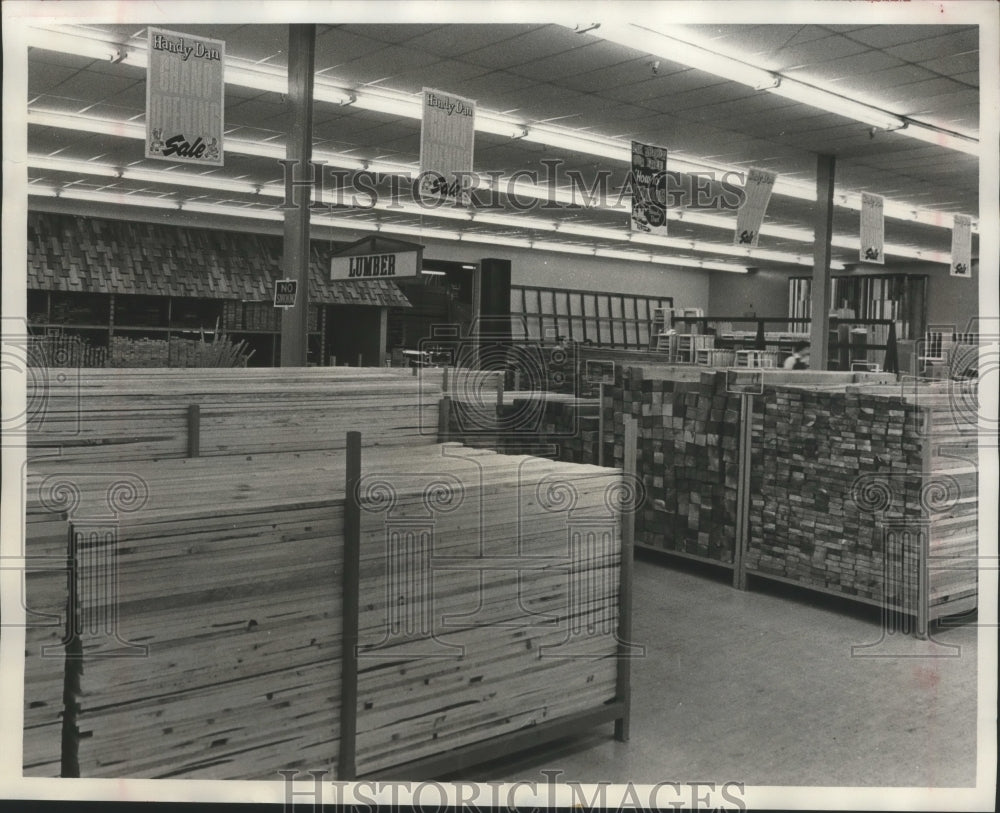 1973, Lumber Section of Handy Dan's Store in Bessemer, Alabama ...