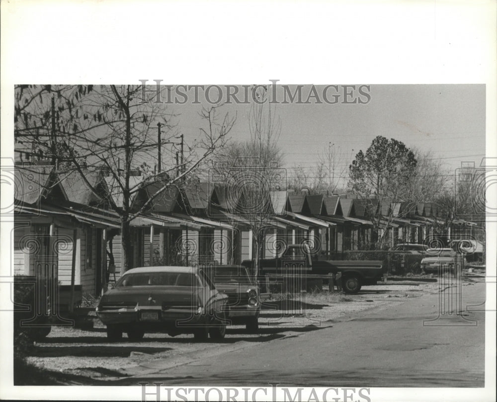 1982 Row Houses in Downtown Bessemer, Alabama - Historic Images