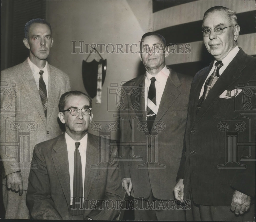 1955 Press Photo Fairfield, Alabama Chamber of Commerce Newly-Elected Officers - Historic Images