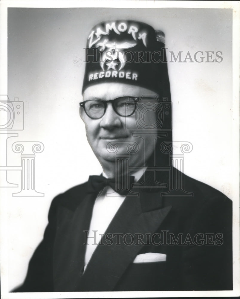 1962 Press Photo Harry E. Winfield, Shriner, Zamora Temple - abna19420 - Historic Images