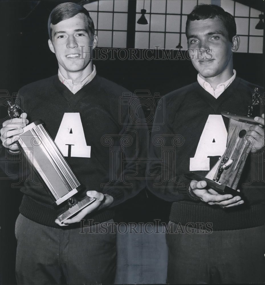 1969 Press Photo Ralph Wright &amp; other sports member Mr. French - abna19440 - Historic Images