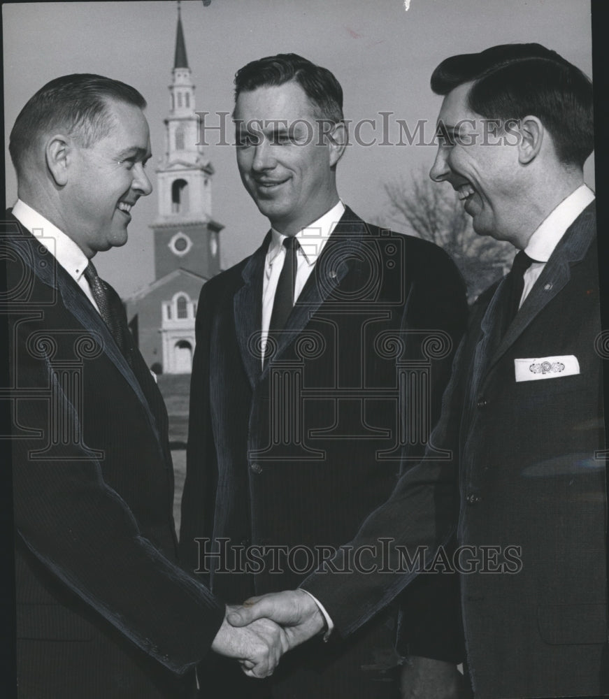 1961 Press Photo Leslie Wright, Howard College &amp; James Paul Jr. &amp; W. Isbell - Historic Images