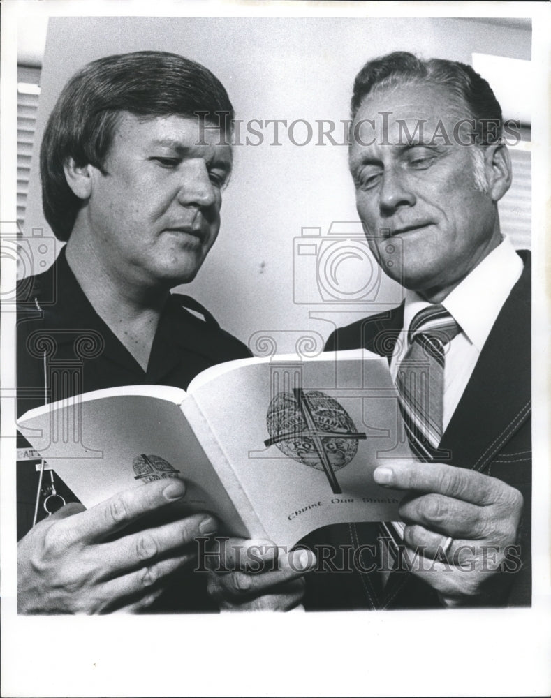 1978, Birmingham, Alabama Police Chief George Wall Looks at Book - Historic Images