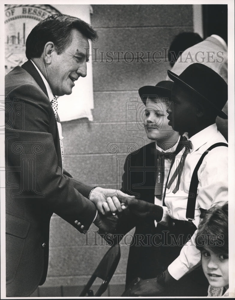 1987 Mayor Ed Porter, Bessemer, Alabama Centennial Children - Historic Images