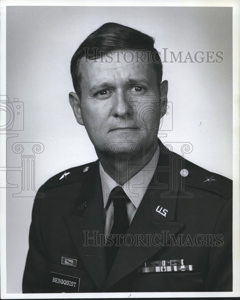 1975 Press Photo Brigadier General Robert L. Bergquist, United States Army - Historic Images