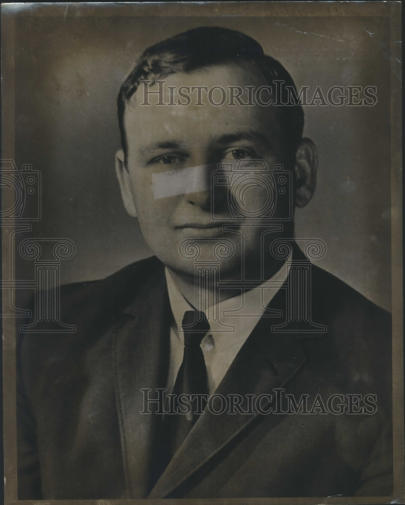 1968 Press Photo Joe Berry, Chamber of Commerce Executive, Tuscaloosa, Alabama - Historic Images