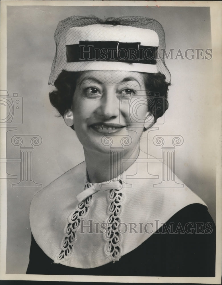 1962 Press Photo Mrs. A. A. Benson, president women&#39;s civic club - abna19792 - Historic Images