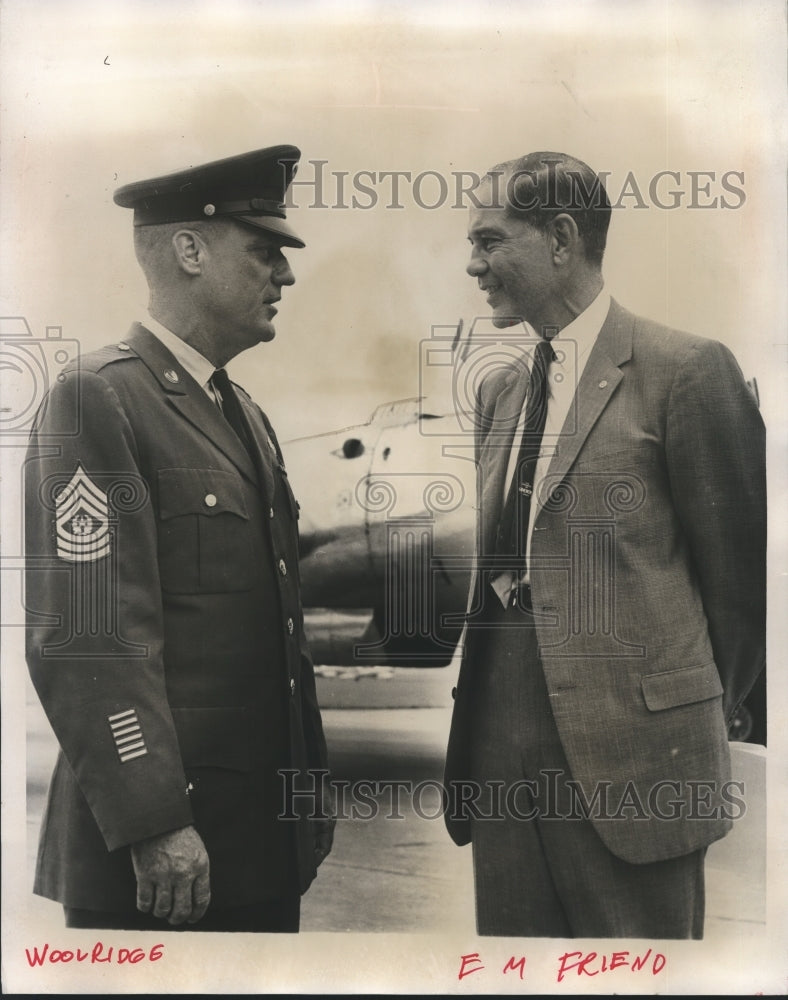 1968, Sargent Major William Wooldridge and E. M. Friend - abna19829 - Historic Images