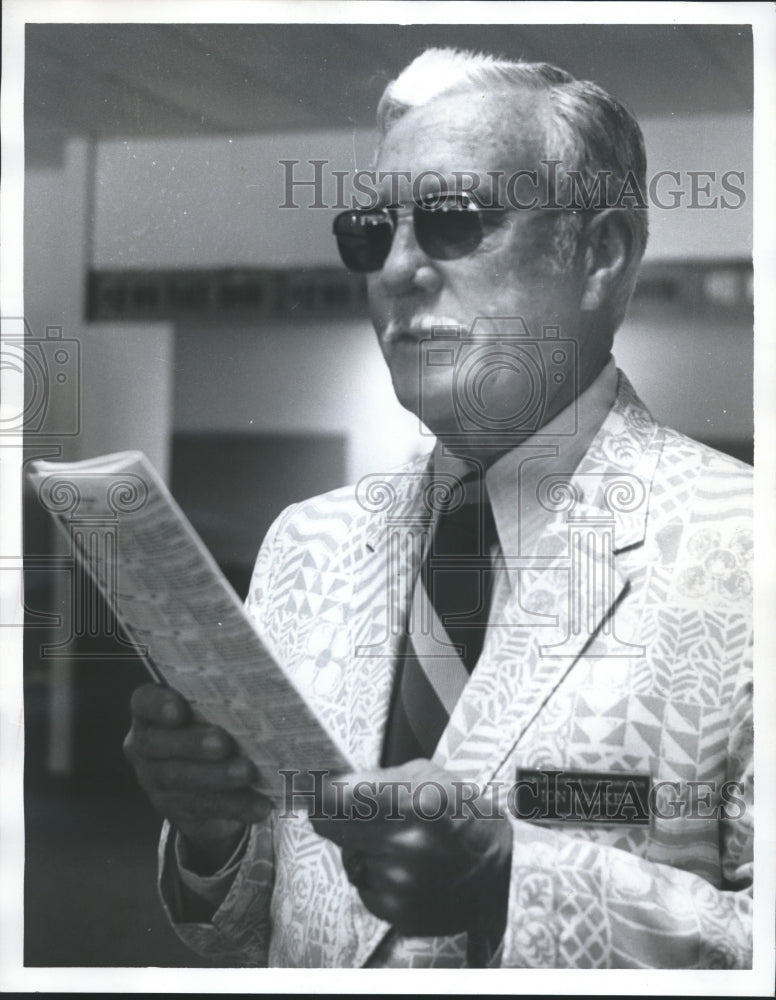 1974 Press Photo Ion Walker, Mobile county Commissioner, Alabama - abna19871 - Historic Images