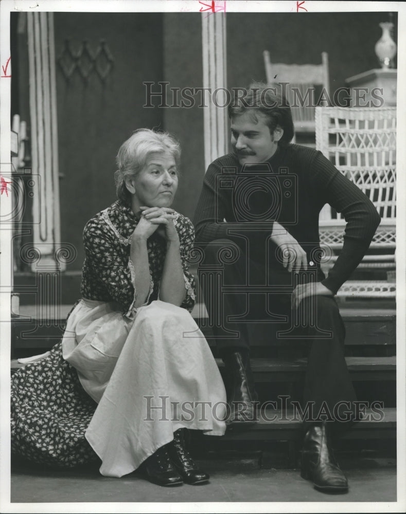 1976 Birmingham Children&#39;s Theatre - David Wirwahn and Woman - Historic Images