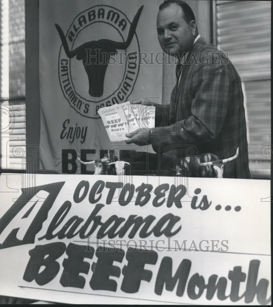 1969 Press Photo Alabama Cattlemen's Association - E.H. Wilson, Vice President - Historic Images