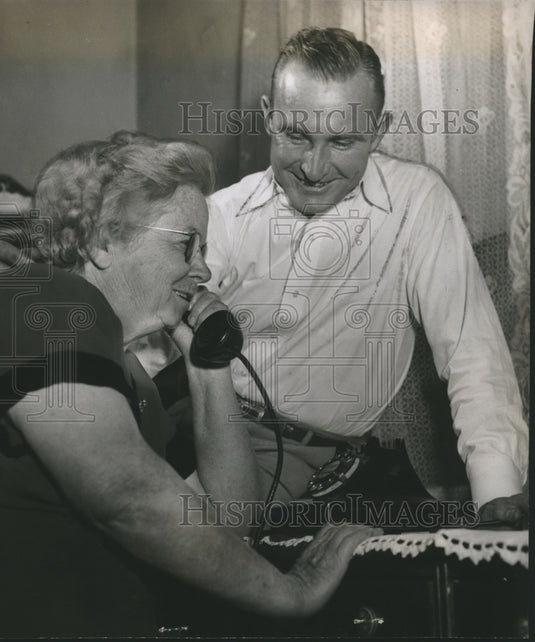 1952, Medal of Honor - Harold Wilson, Recipient, and Mother - Historic Images