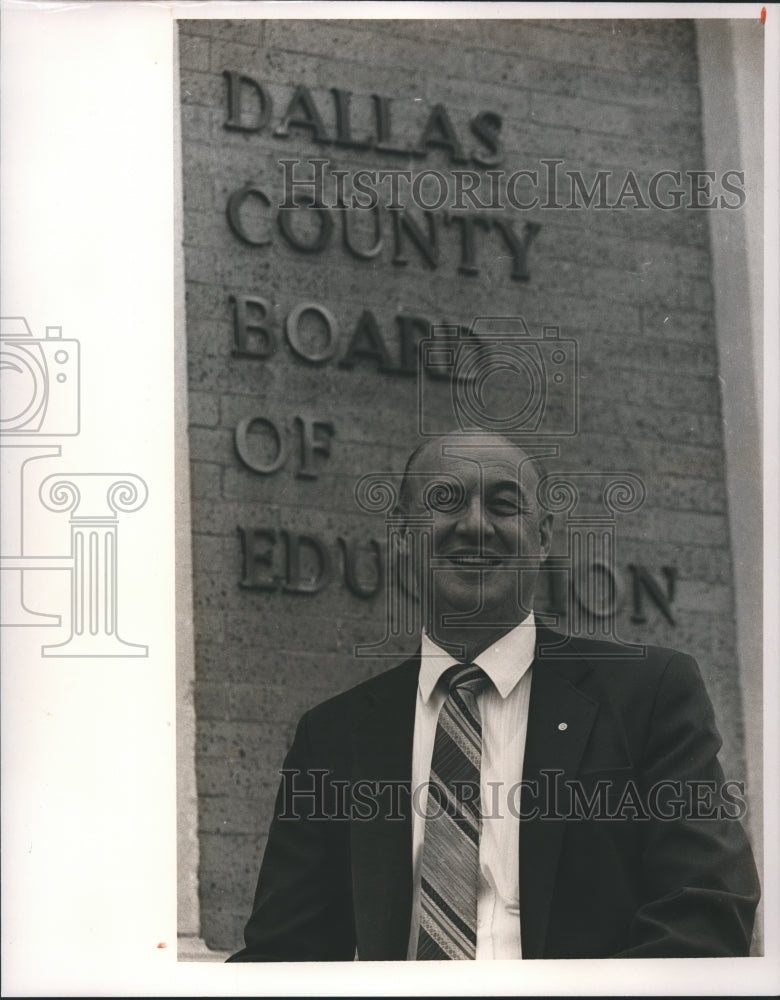 1990, Superintendent of Dallas County Schools Warren Selma - Historic Images