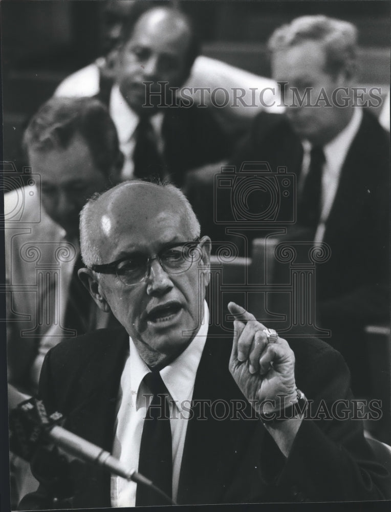 1981 Press Photo Jack Warren, Birmingham Police Department, with others, Alabama - Historic Images