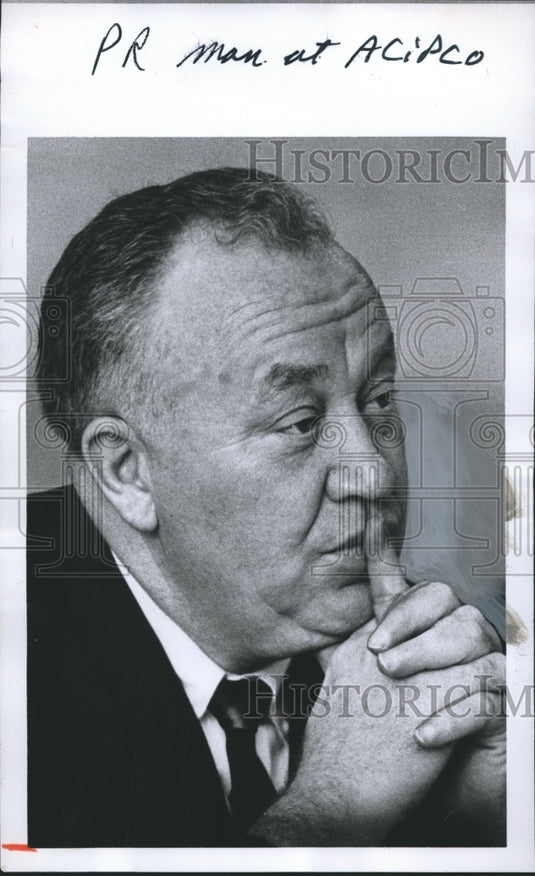 1967, Buell Warren, PR Official - ACIPCO - abna20104 - Historic Images