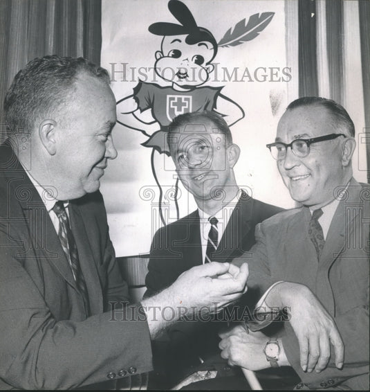 1962 Press Photo Buell Warren, Charles Price, Charles Gantt, Industrial Leaders - Historic Images