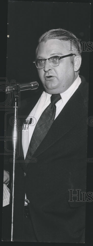 1974 Press Photo David Vann, Birmingham, Alabama City Councilman, Speaks-Historic Images