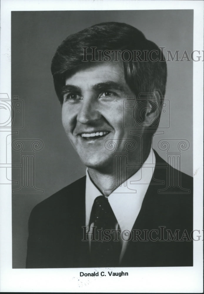 1982 Press Photo Donald C. Vaughn, Rust International, Incorporated, Alabama - Historic Images