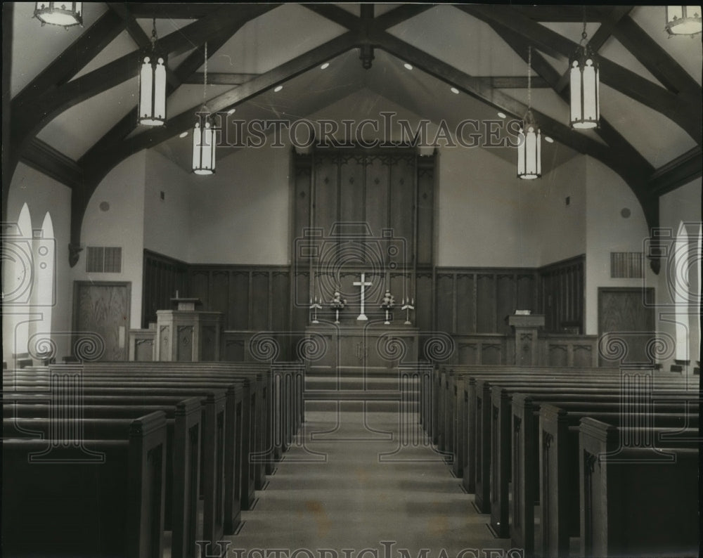 1961 Press Photo Sanctuary of the Valley Christian Church, Birmingham, Alabama - Historic Images