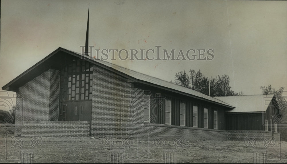 1963 Press Photo New Center Point Christian Church, Birmingham, Alabama - Historic Images
