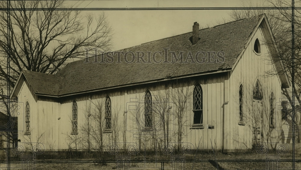 Press Photo Exterior View of Church with Trees in Alabama - abna20247 - Historic Images