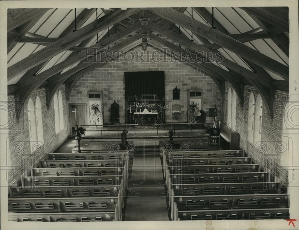 1950, Birmingham area churches: Episcopal Old Saints, Interior - Historic Images