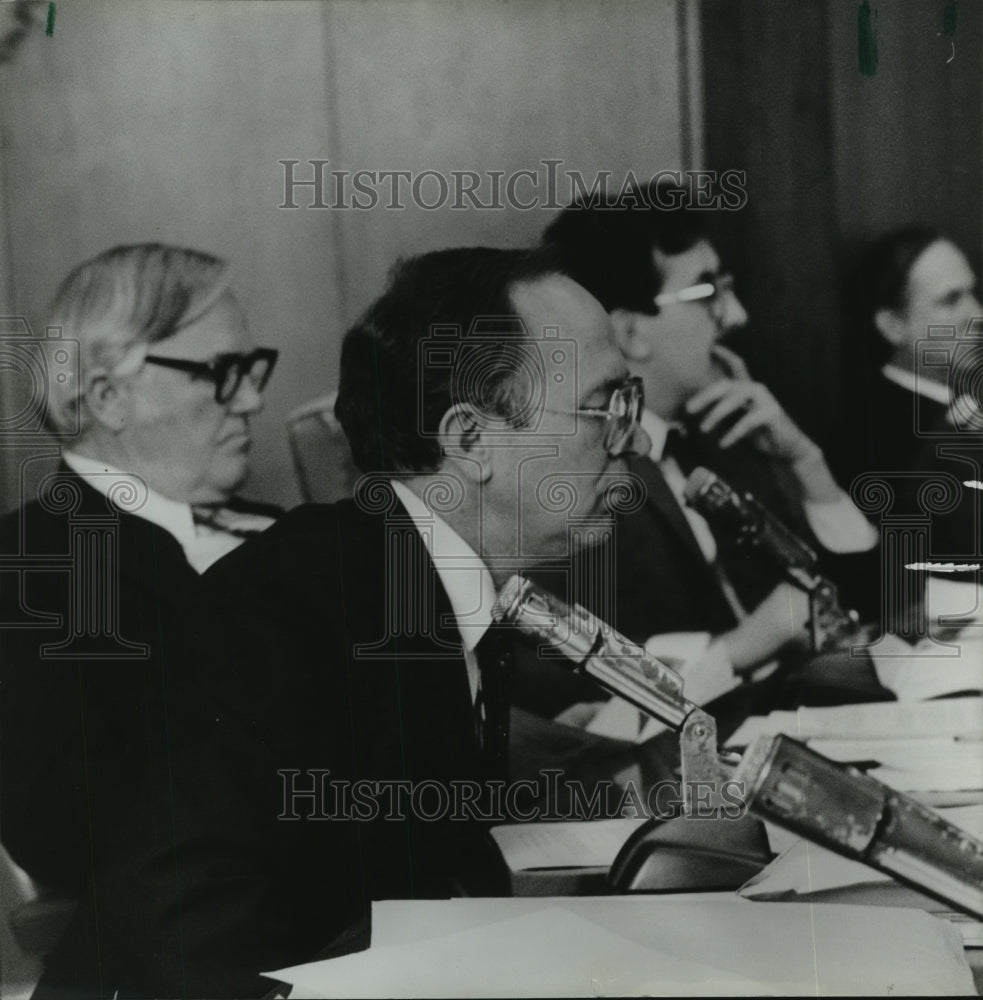 1982, Russ Yarbrough with Others in Birmingham City Council Meeting - Historic Images