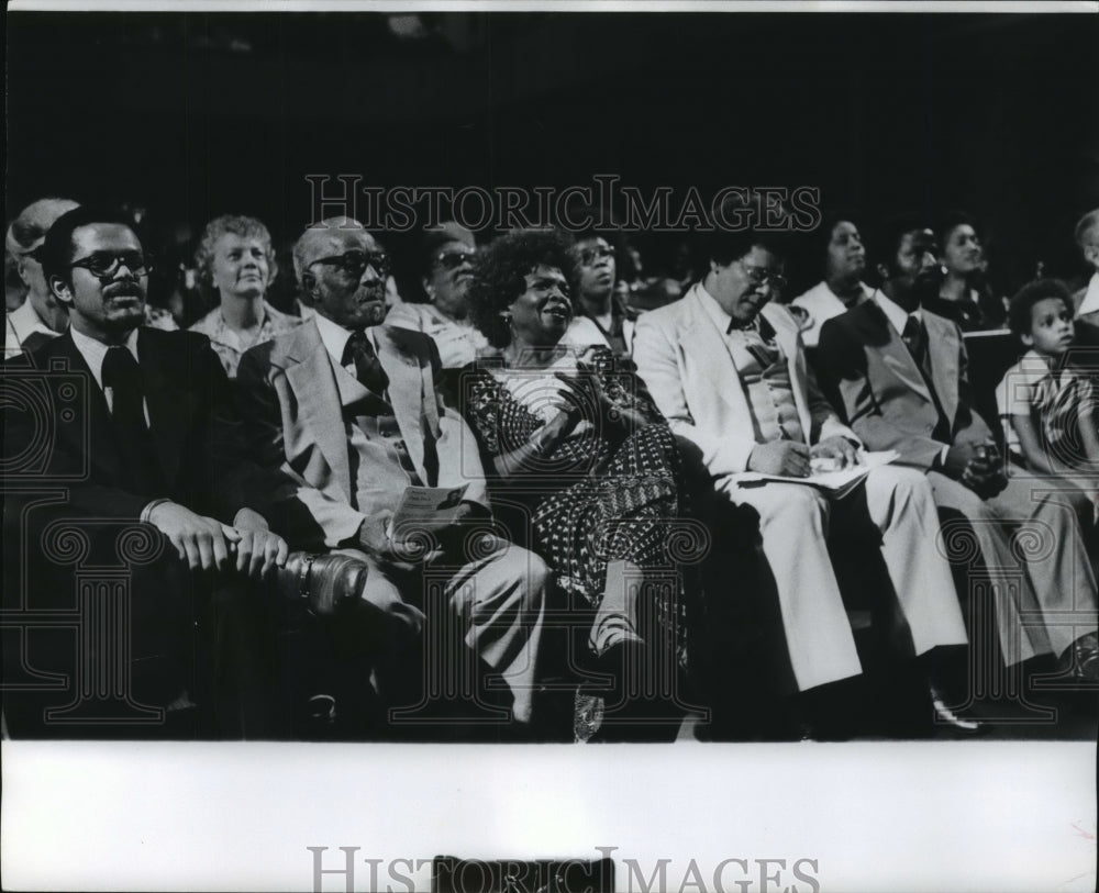 1978 Crowd at services at 16th Street Baptist Church, Birmingham - Historic Images