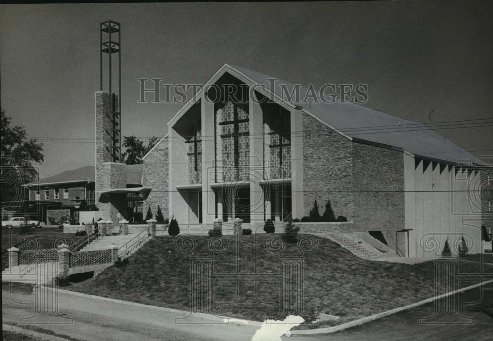 1963 Press Photo Shades Mountain Baptist Church in Birmingham, Alabama - Historic Images