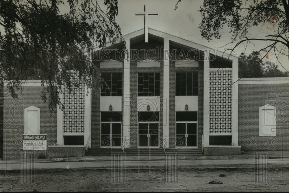 1961 Press Photo Powderly Baptist Church in Birmingham, Alabama - abna20357 - Historic Images