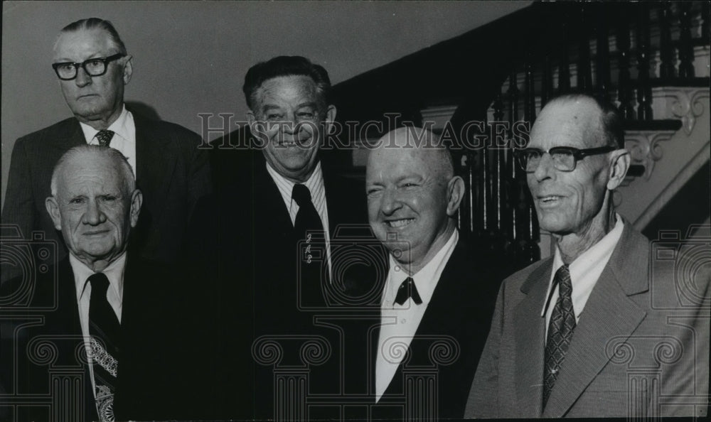 1973 Press Photo Men Have Completed Total 138 years Service, Alabama Legislature-Historic Images