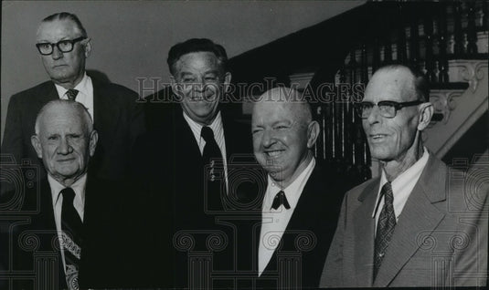 1973 Press Photo Men Have Completed Total 138 years Service, Alabama Legislature-Historic Images
