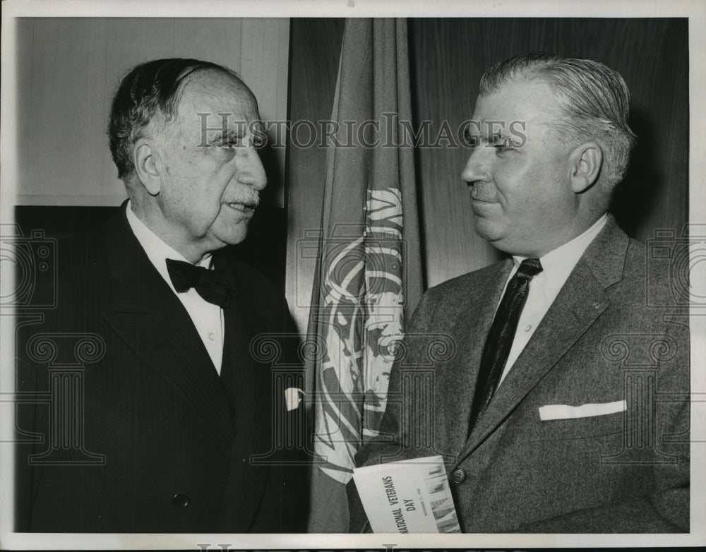 1959 Press Photo United Nations - Dr. Victor Belaunde and Raymond Weeks-Historic Images