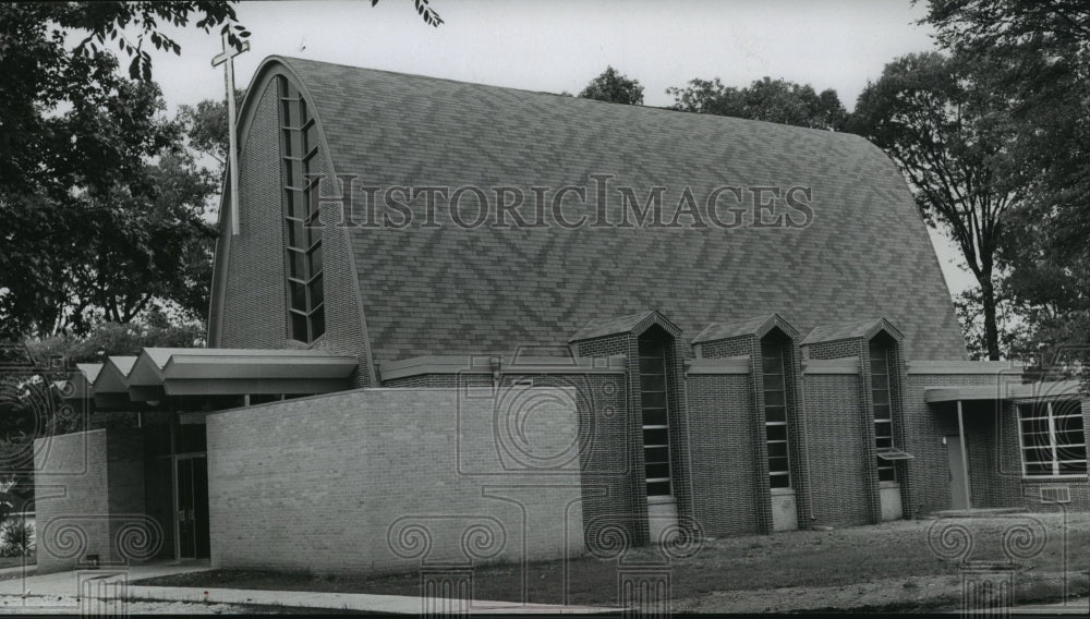 1961 Press Photo New Trinity Lutheran Church, Birmingham, Alabama - abna20544 - Historic Images