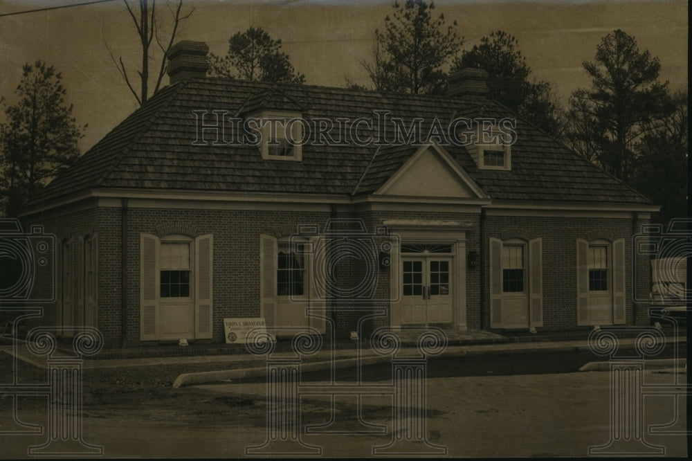 1965 Press Photo Exchange Security Bank Homewood Branch, Birmingham, Alabama - Historic Images