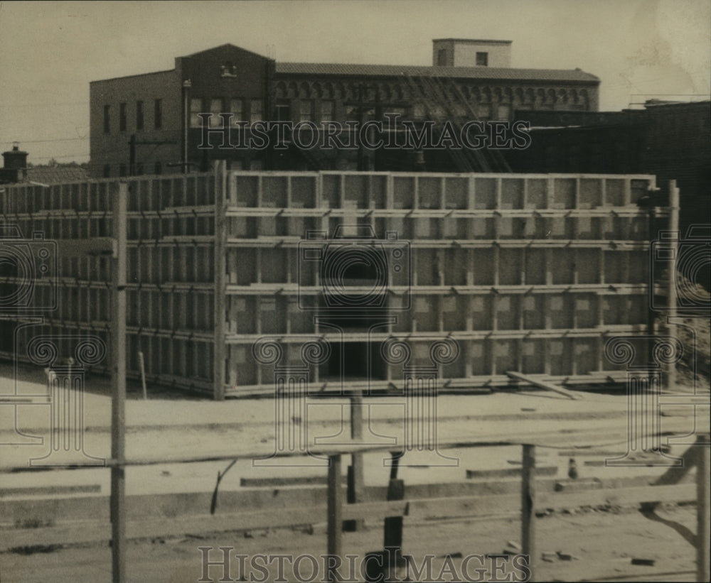 1960 Press Photo Construction of First National Bank, Ensley Branch, Alabama - Historic Images