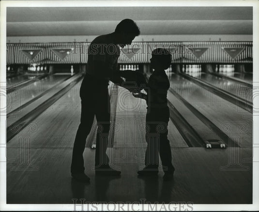 1982 Harry Warren and Chad Robinson At Bowling Alley - Historic Images