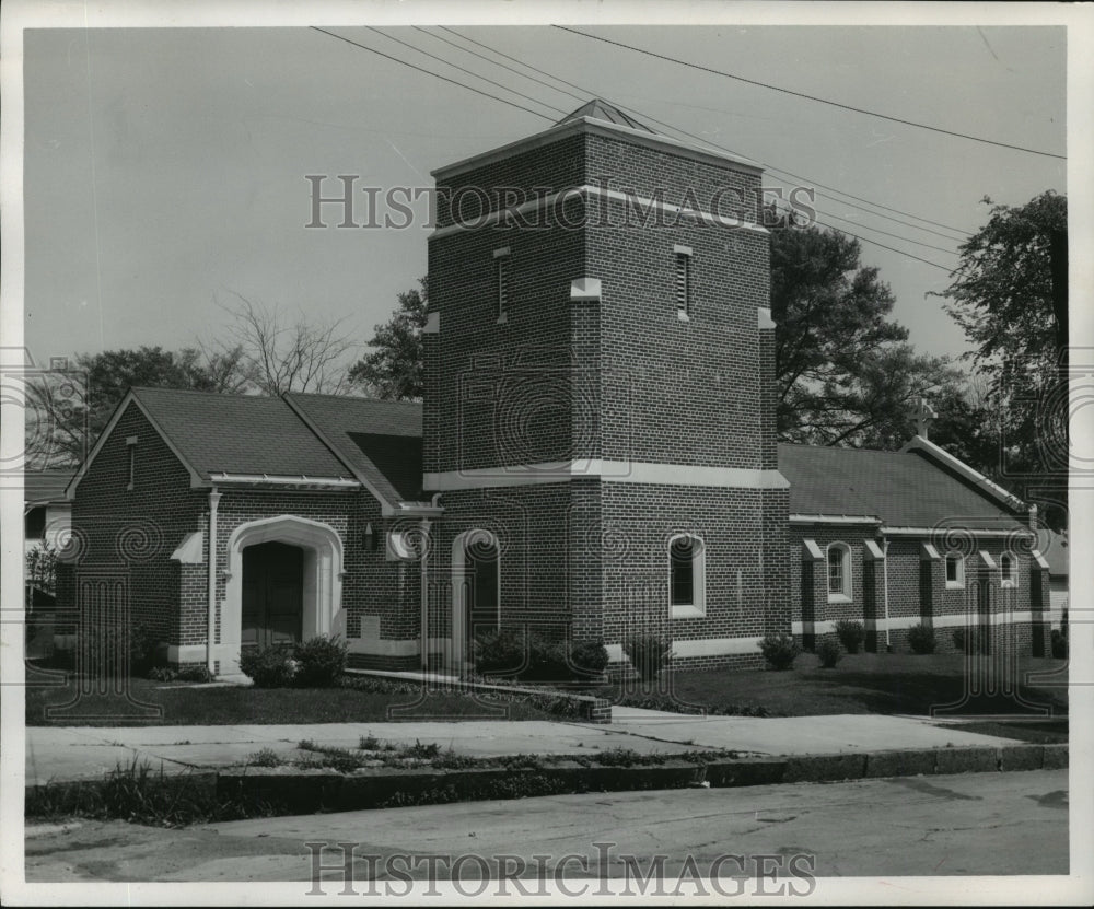 1958 Press Photo New Trinity Episcopal Church in Bessemer, Alabama - abna20773 - Historic Images