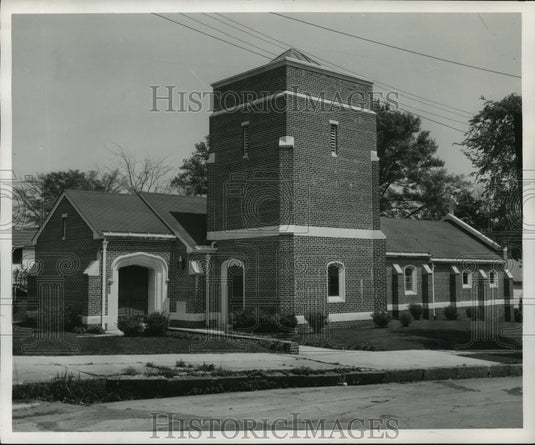 1958 Press Photo New Trinity Episcopal Church in Bessemer, Alabama - abna20773 - Historic Images