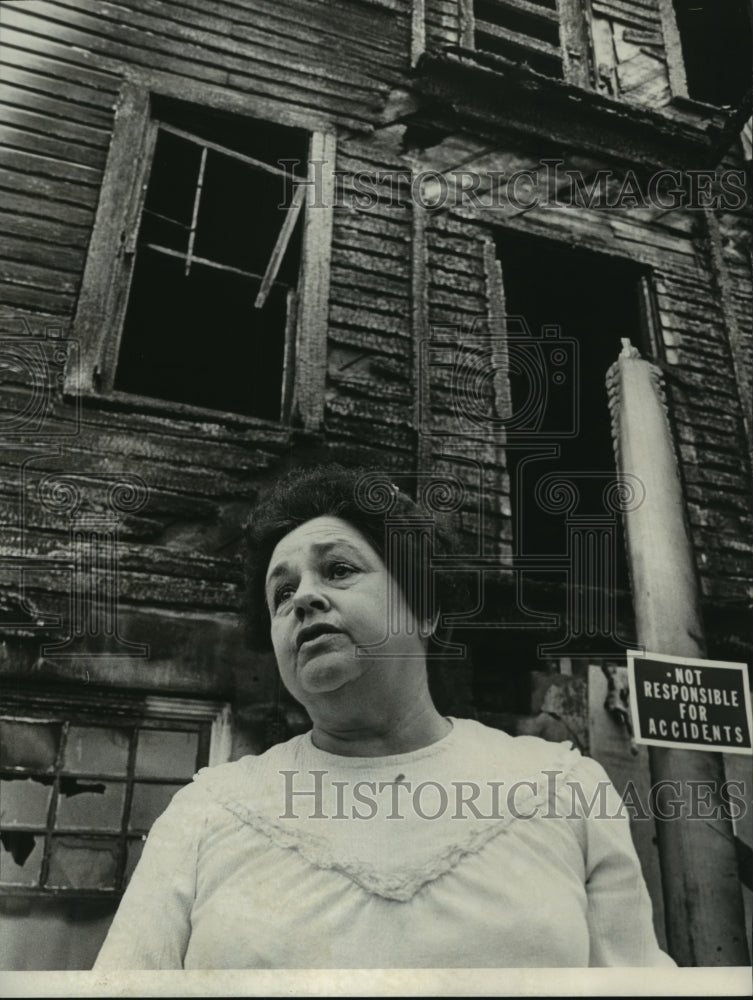 1978 Mrs. Virginia Weaver, Apartment Building Owner in front of Home - Historic Images