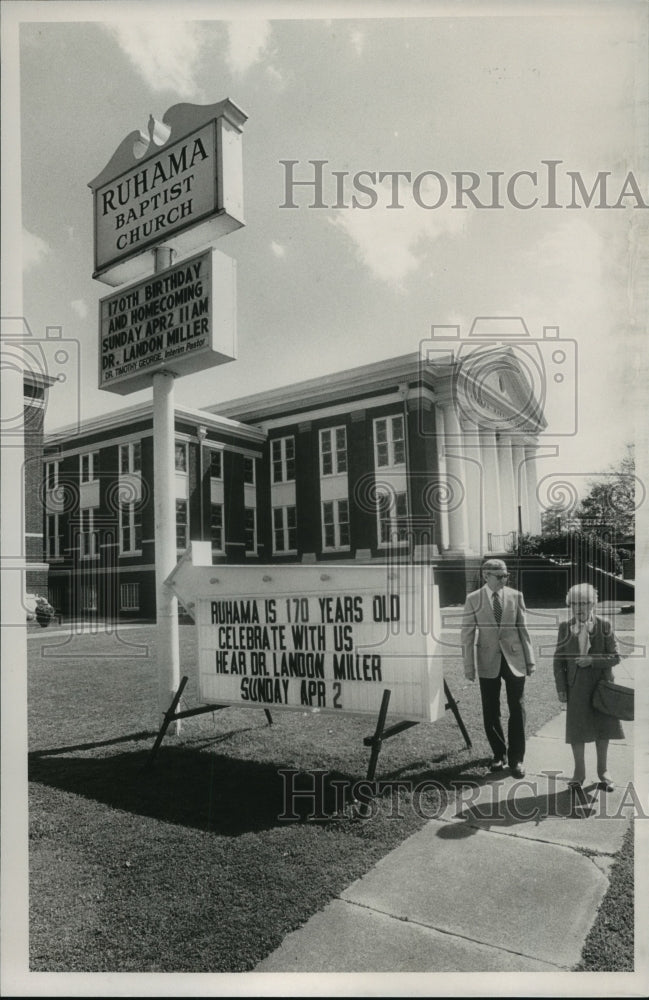 1989, Bob Raffield and Fronia Barnard at Ruhama Baptist, Birmingham - Historic Images