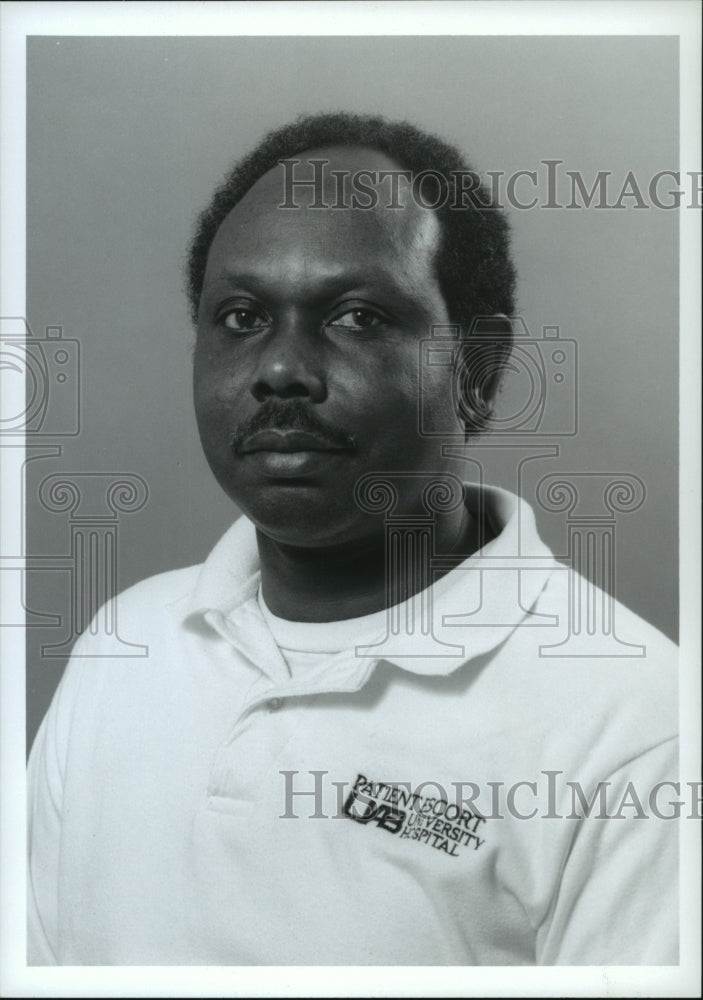 1993, University Hospital Patient Escort Tom Baptist, Birmingham - Historic Images