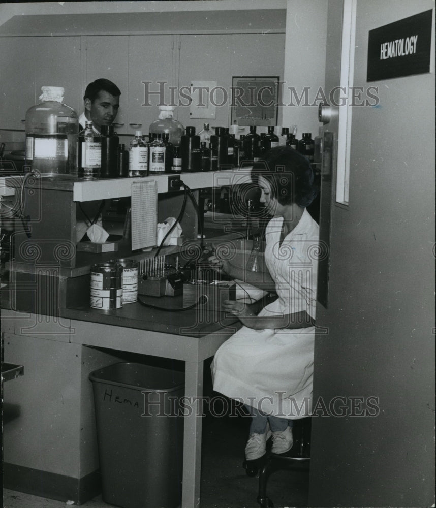1967 Baptist Medical Center Hematology Lab, Birmingham, Alabama-Historic Images