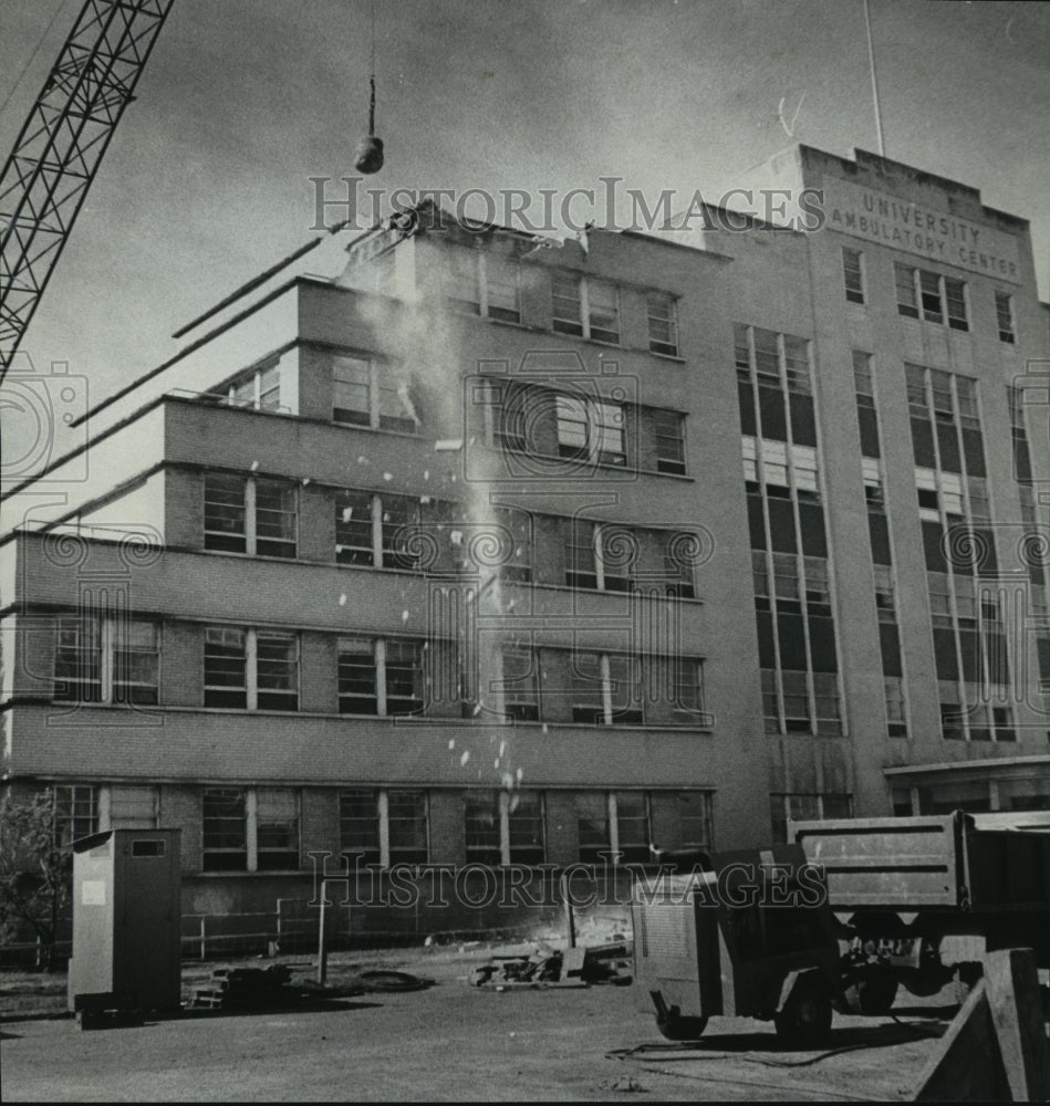 1975, Former Hospital Torn Down for New Medical Complex in Birmingham - Historic Images