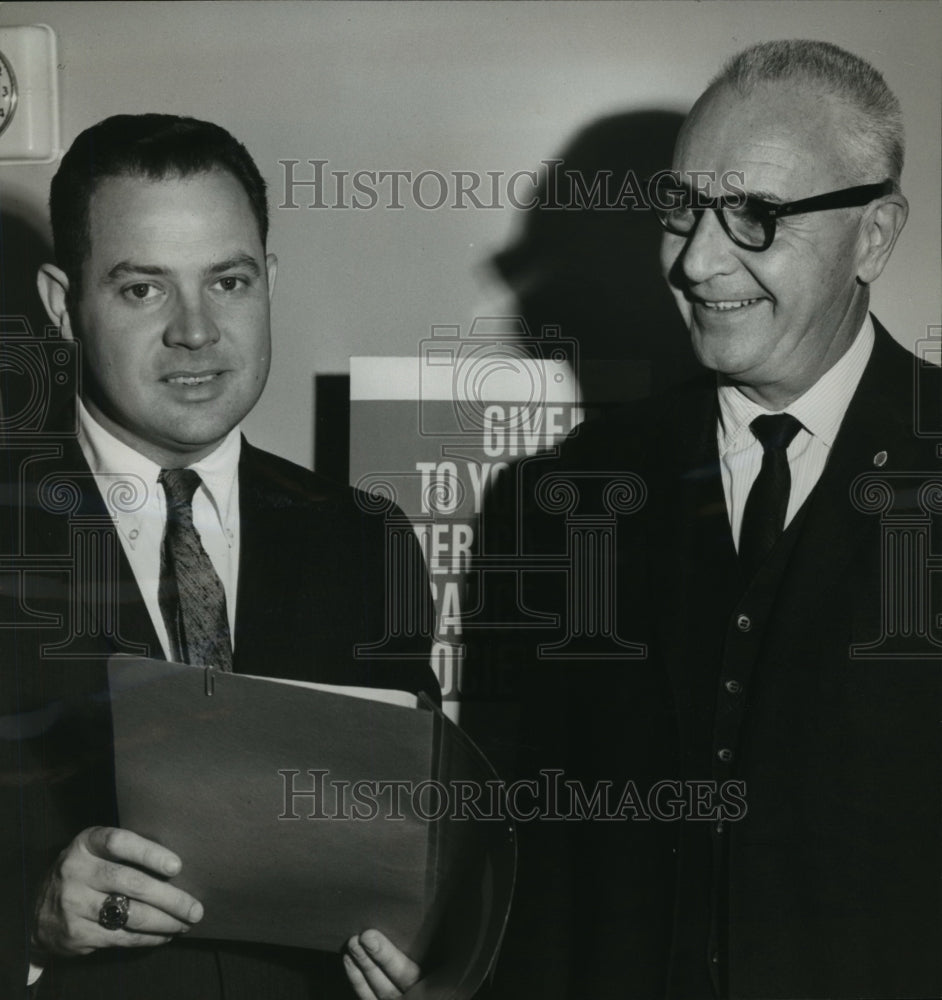 1962, Bryce Beyer, Donald L. Collins, Cancer crusade leaders, Alabama - Historic Images