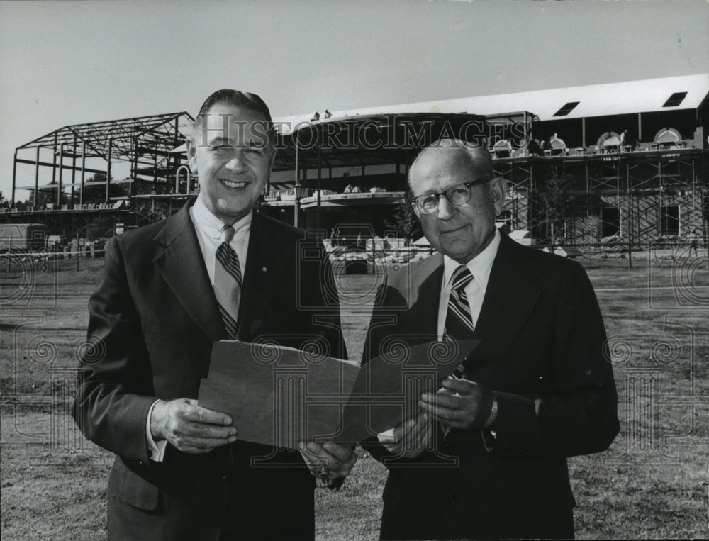 1971 Dr. Leslie Wright, Ralph Beeson Review Samford University Plans-Historic Images
