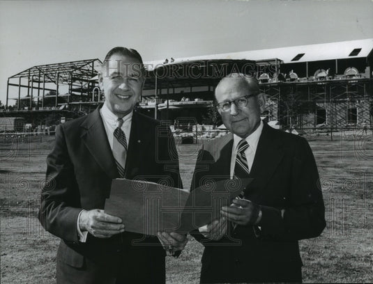 1971 Dr. Leslie Wright, Ralph Beeson Review Samford University Plans-Historic Images