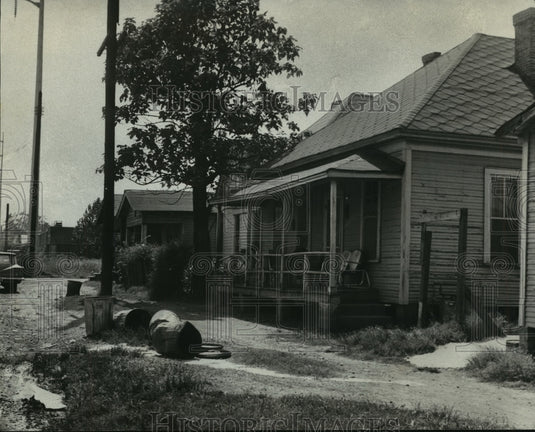 1972, Typical Housing Available to Birmingham, Alabama's Poor - Historic Images