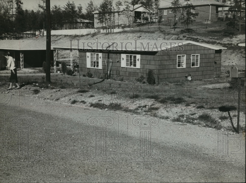 1957, House on McCormick Avenue Floods in Heavy Rains, Alabama - Historic Images